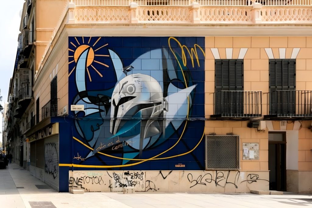 Disney+ elige el centro de Málaga para su mural de Star Wars
